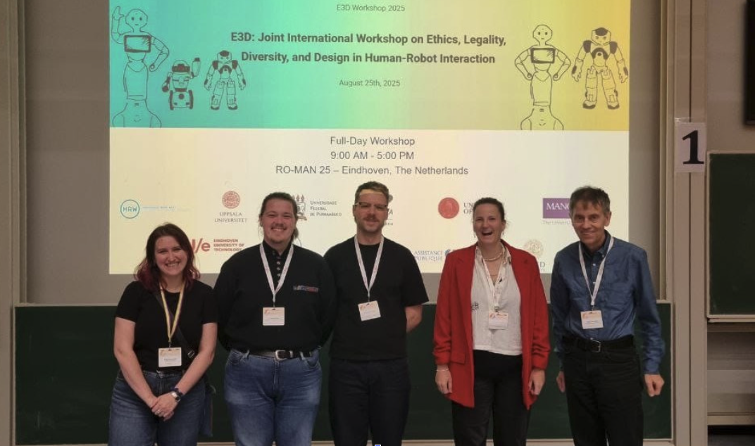 RuhrBots- Team mit Workshop bei der RO-MAN 2025 in Eindhoven (Niederlande)