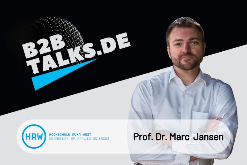 KI unter Kontrolle –  Prof. Dr. Marc Jansen im B2BTalks Podcast zum zielführenden Einsatz von KI bei Unternehmensentscheidungen
